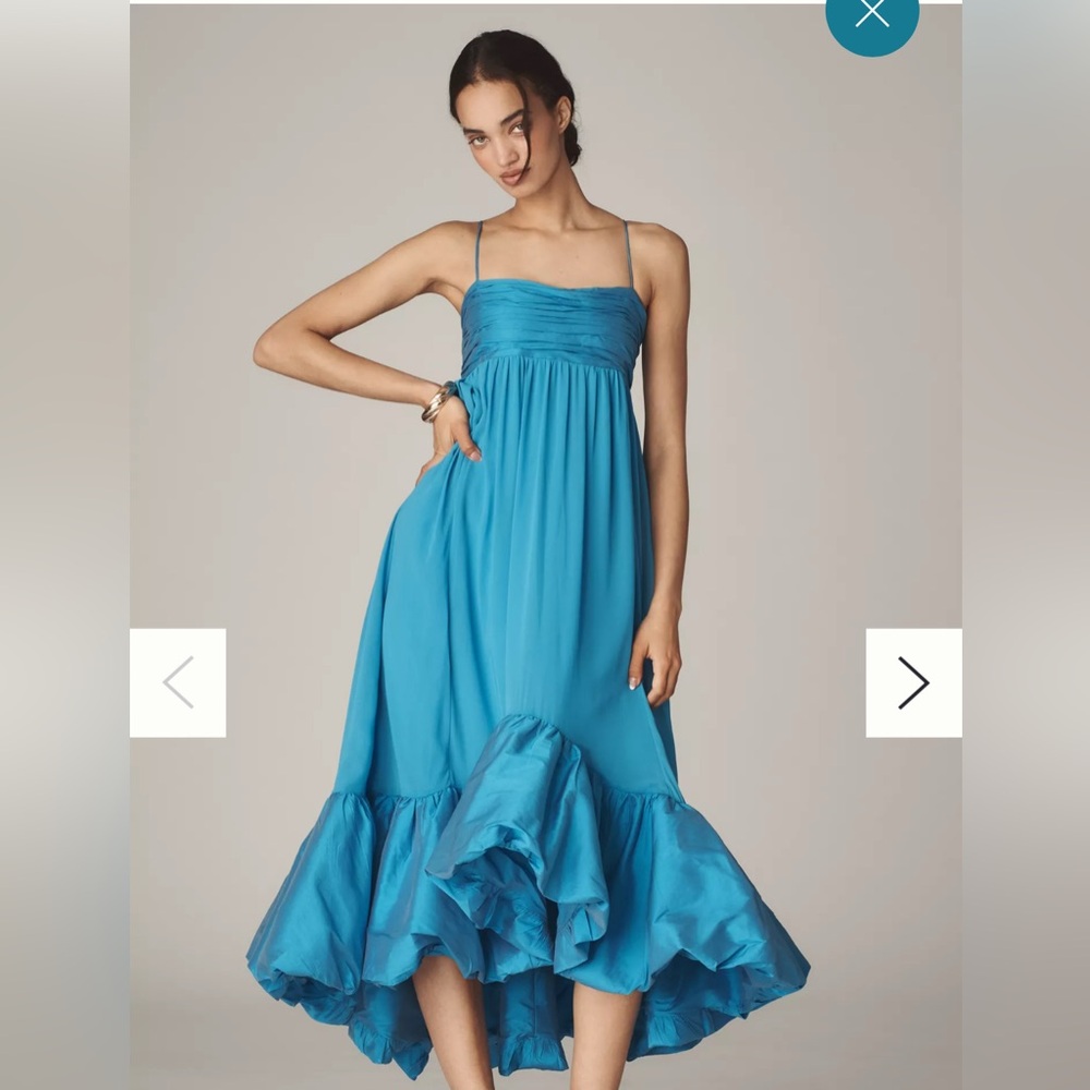 Anthropologie Maeve Blue sweetheart dress